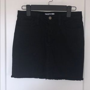 Black Jean Skirt